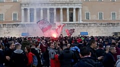 Ολυμπιακός - Ερυθρός Αστέρας: Γιορτή στο κέντρο της Αθήνας