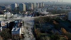 Клубы пара над Варшавой