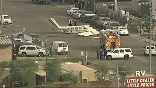 Accident d'avion dans une rue de Phoenix