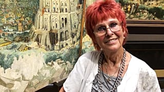 Avusturyalı ressam Brigitte Humpelstetter, Babil Kulesi tablosunu bir yılda kopyalıyor