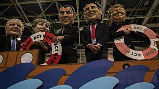 BM İklim Konferansı COP25'te protesto gösterisi