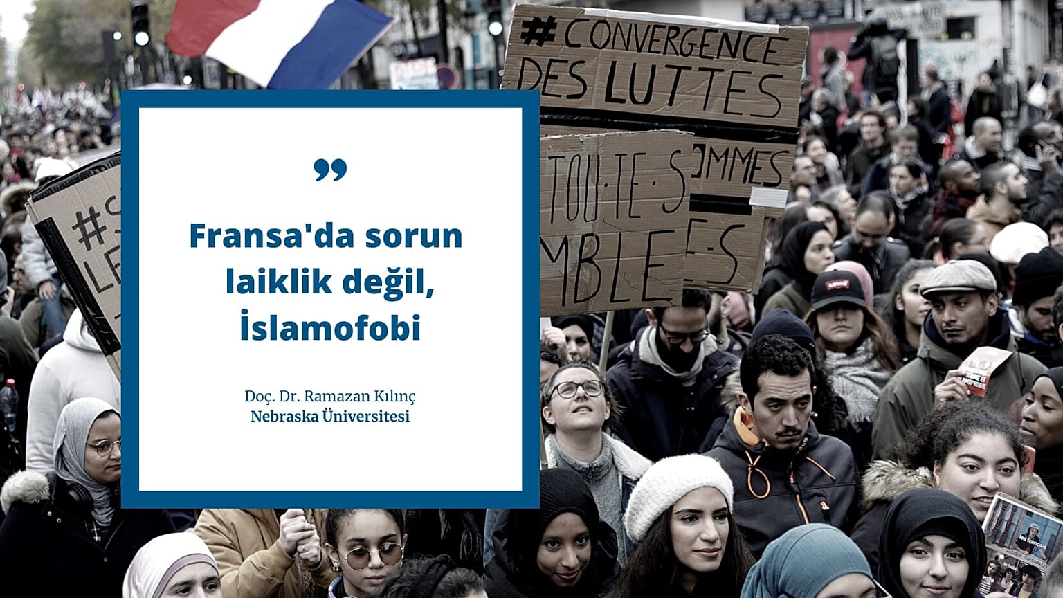 Fransa'da İslamofobi karşıtı yürüyüş