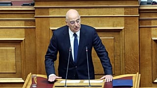 Ο υπουργός Εξωτερικών Νίκος Δένδιας μιλά στη δεύτερη μέρα της συζήτησης για τον Προϋπολογισμό του 2020, ΑΠΕ-ΜΠΕ/ΑΠΕ-ΜΠΕ/Αλέξανδρος Μπελτές