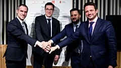 Karácsony Gergely Pozsony, Prága és Varsó vezetőjével szövetkezett