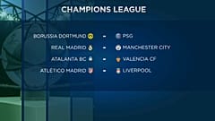 Madrid-City, Atleti-Liverpool, Nápoles-Barça y Atalanta-Valencia en los octavos de la Champions
