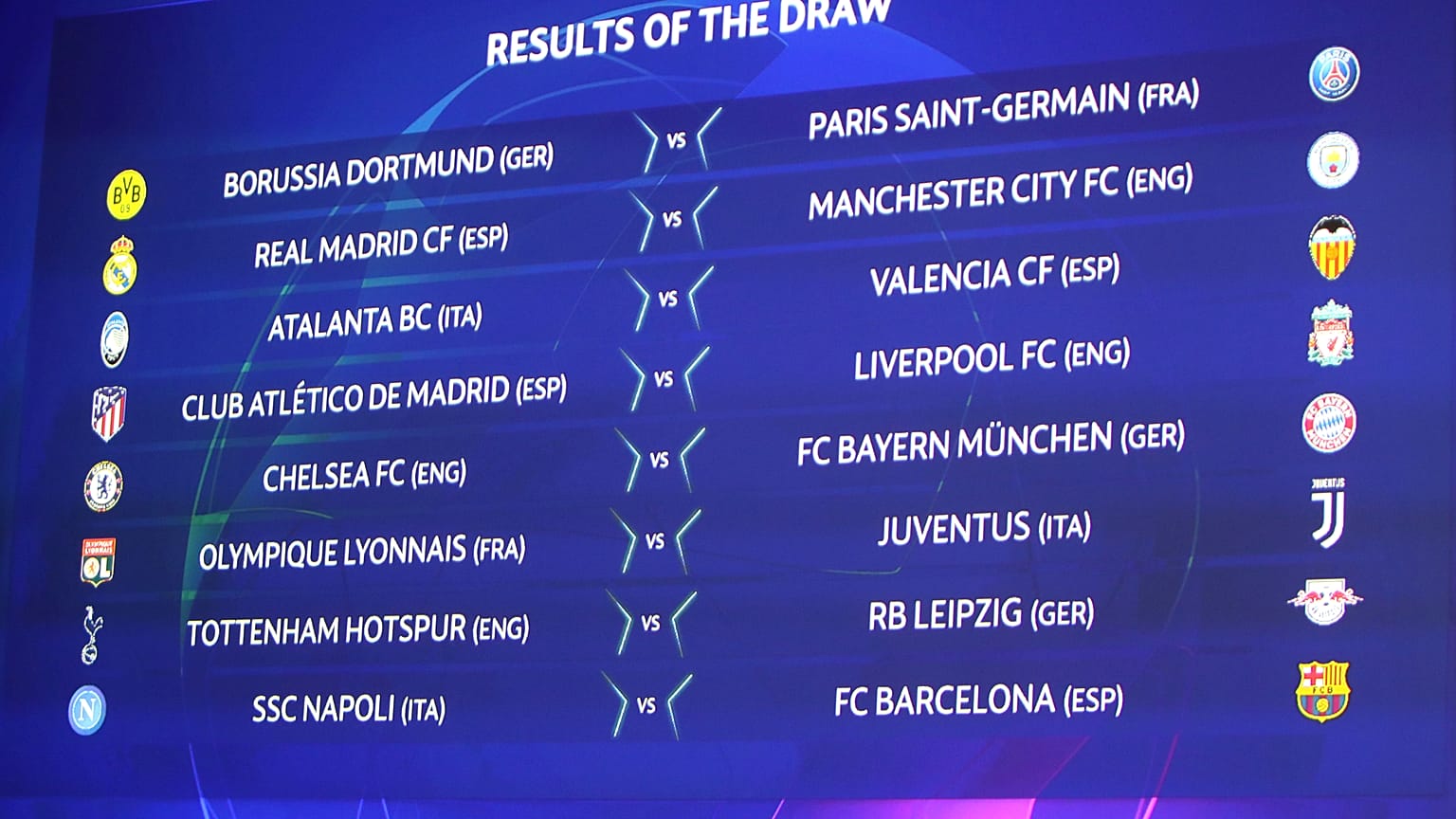Champions League Achtelfinale: Dortmund spielt gegen Paris - Bayern trifft auf Chelsea