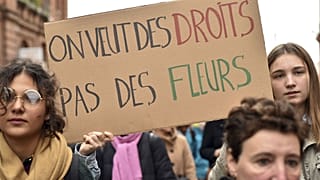"Çiçek değil, hak istiyoruz"