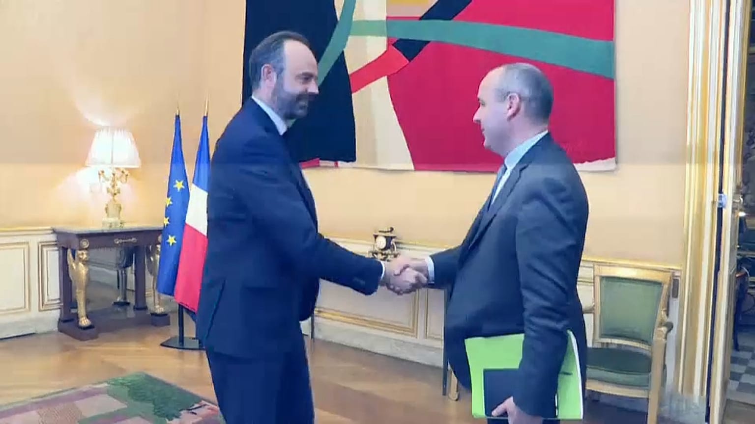 Laurent Berger et Edouard Philippe