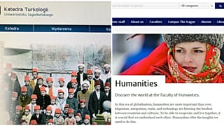 Avrupa'da Türkçe ve Osmanlıca eğitim veren kurumlar: Polonya'daki Jagiellonian Üniversitesi (solda), Hollanda'daki Leiden Üniversitesi (sağda)