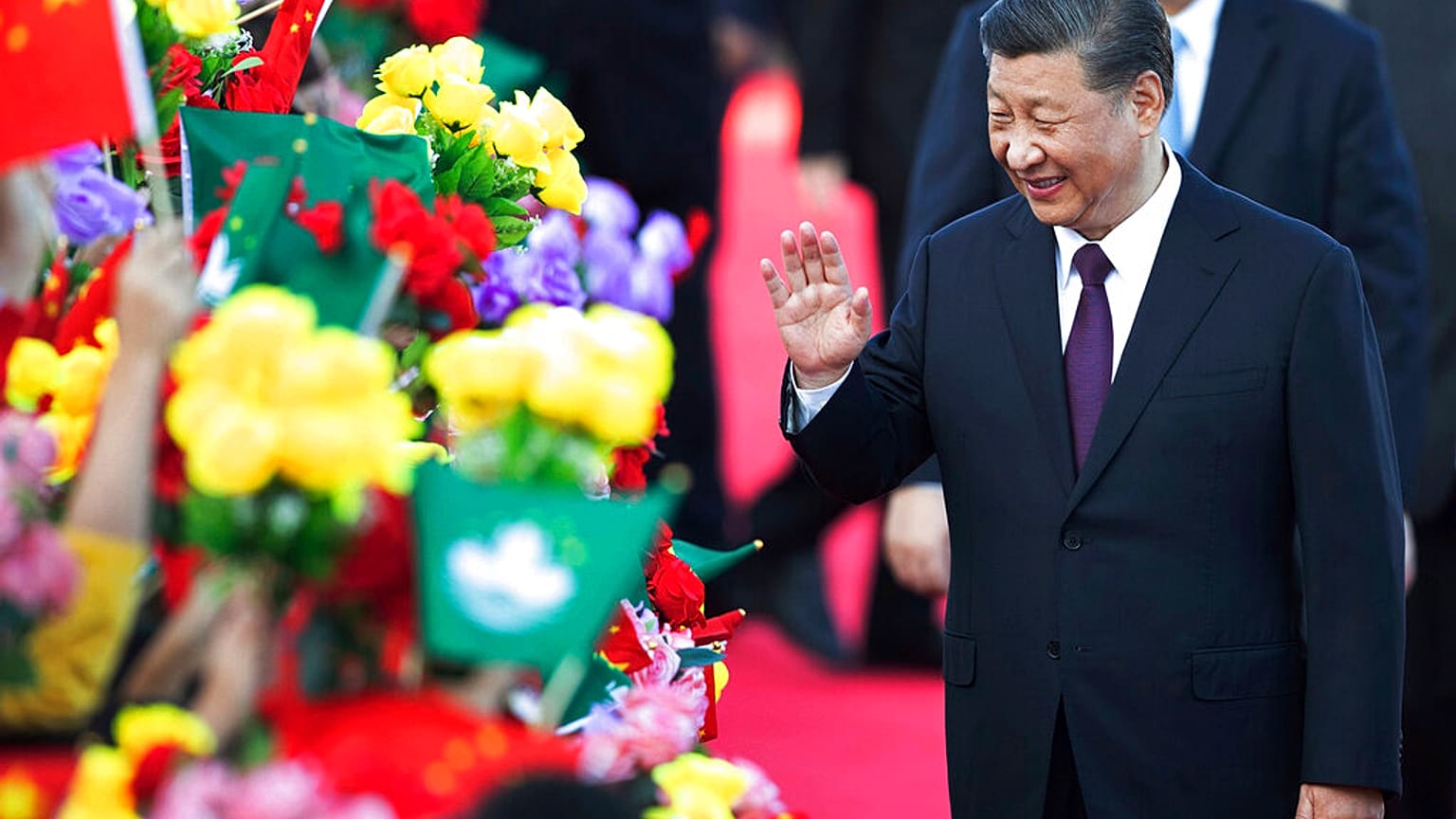 Xi Jinping à chegada a Macau