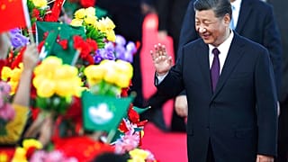 Xi Jinping à chegada a Macau