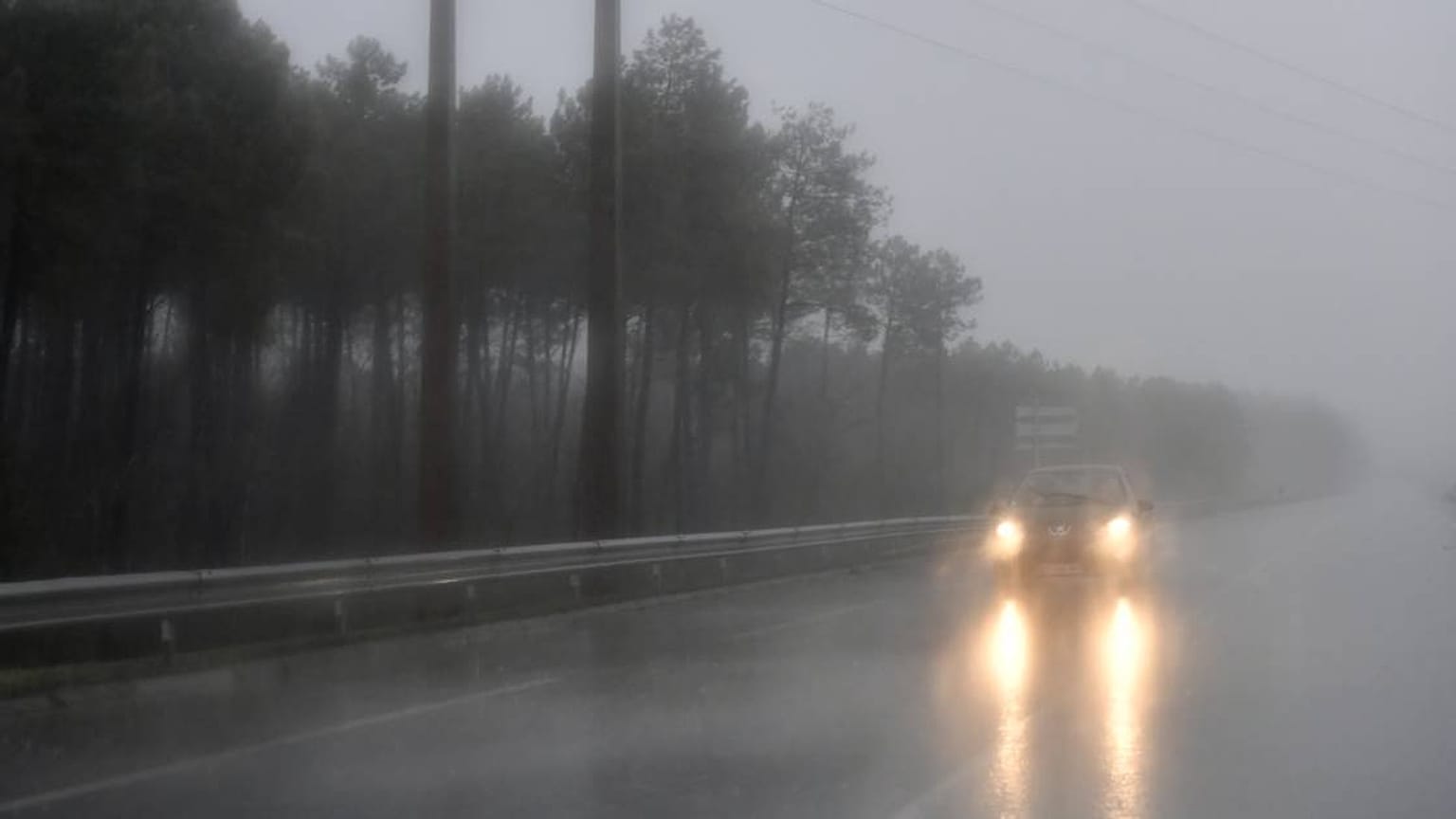 High winds battered France