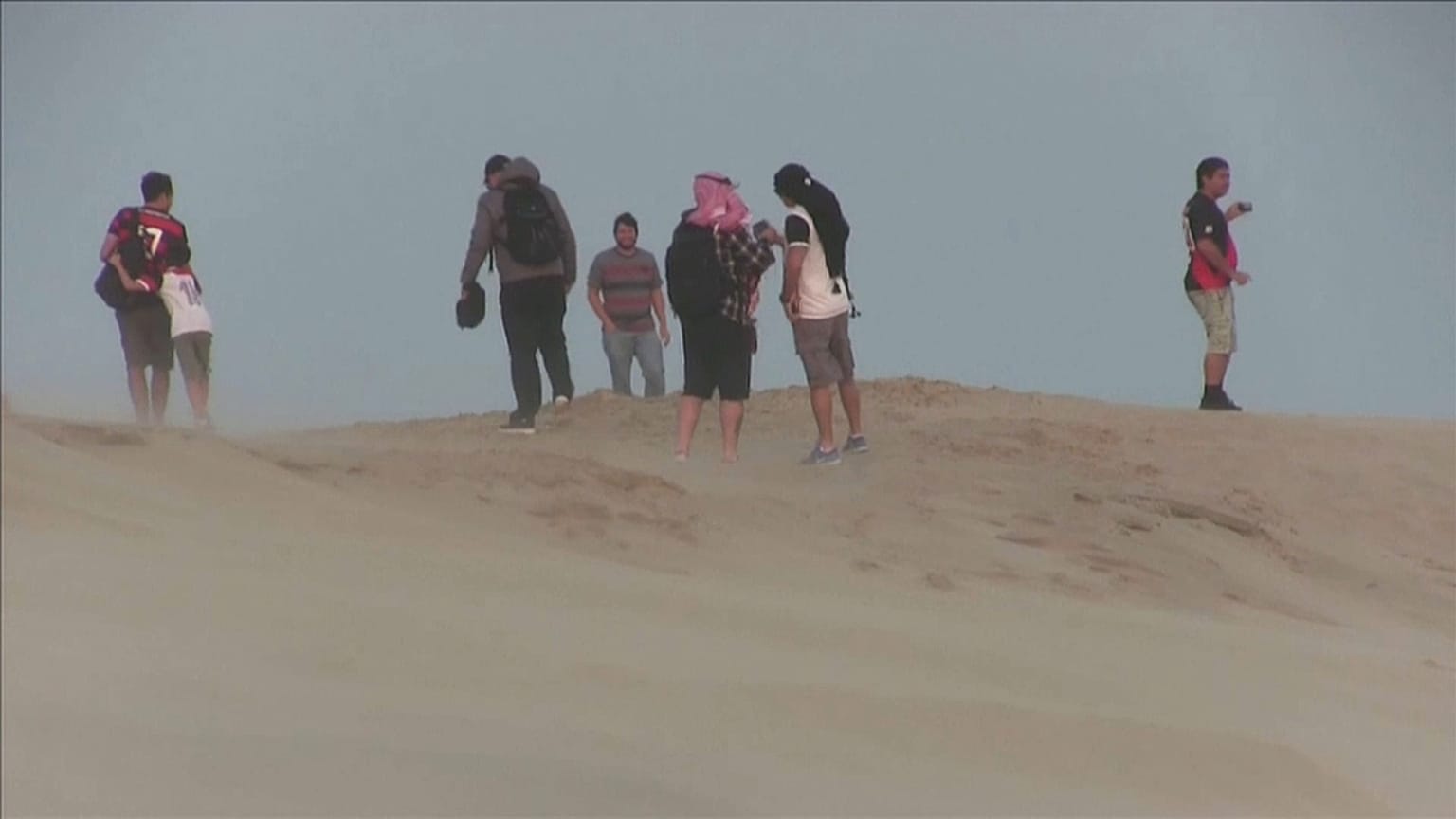 جماهير فلامنغو في صحراء قطر