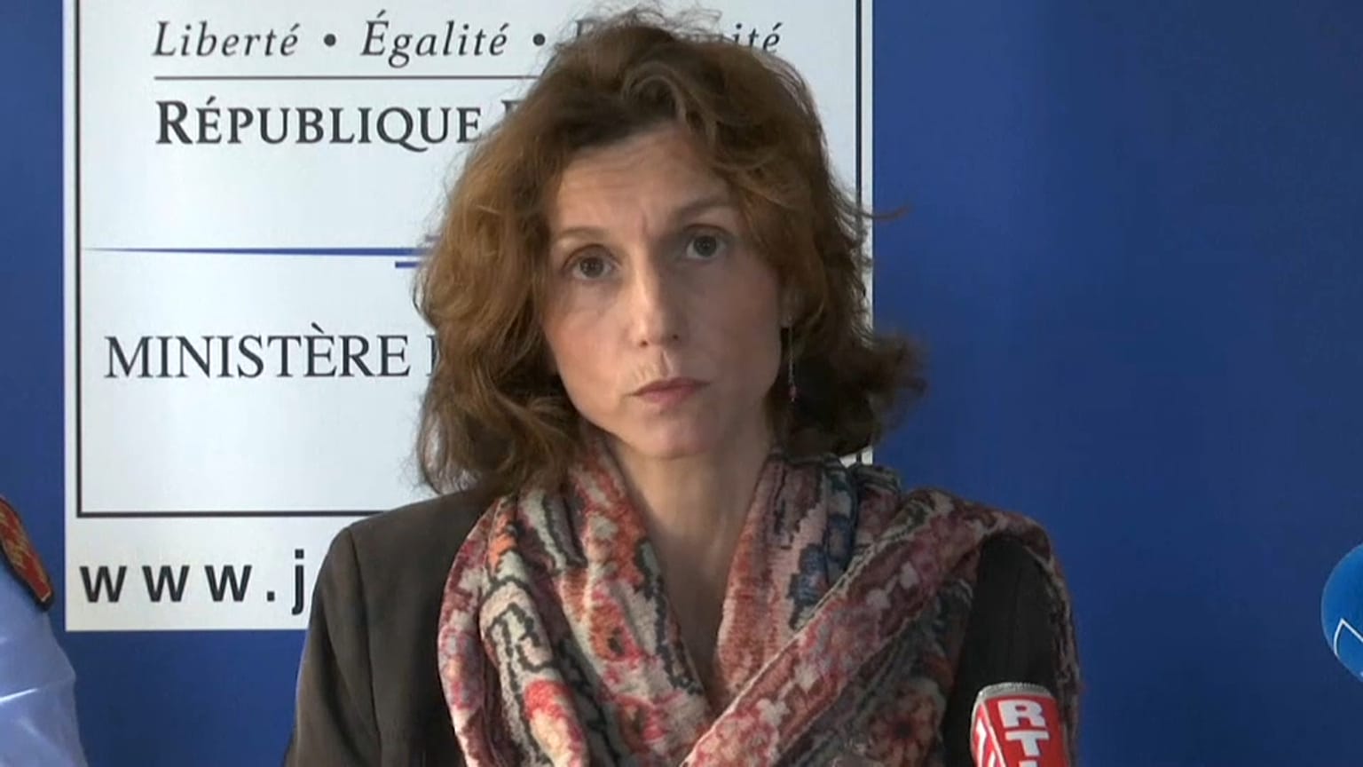Lorient prosecutor Laureline Peyrefitte at a press conference to review the investigation into the case of Joel Le Scouarnec