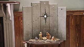 La navidad de Banksy en Cisjordania con Cicatriz de Belén,