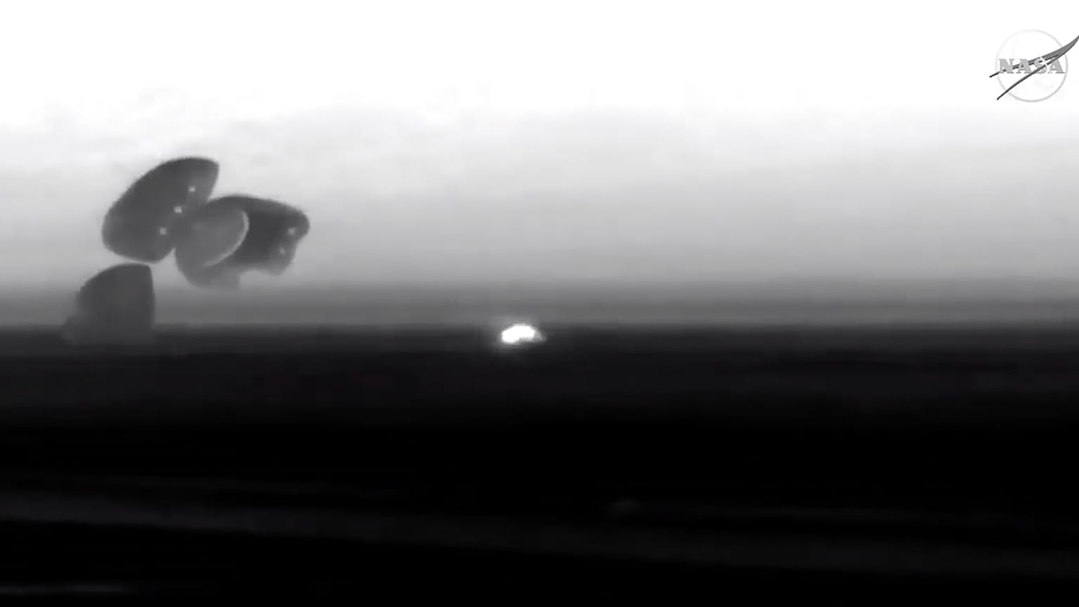 The spacecraft landed successfully after its mission was aborted.