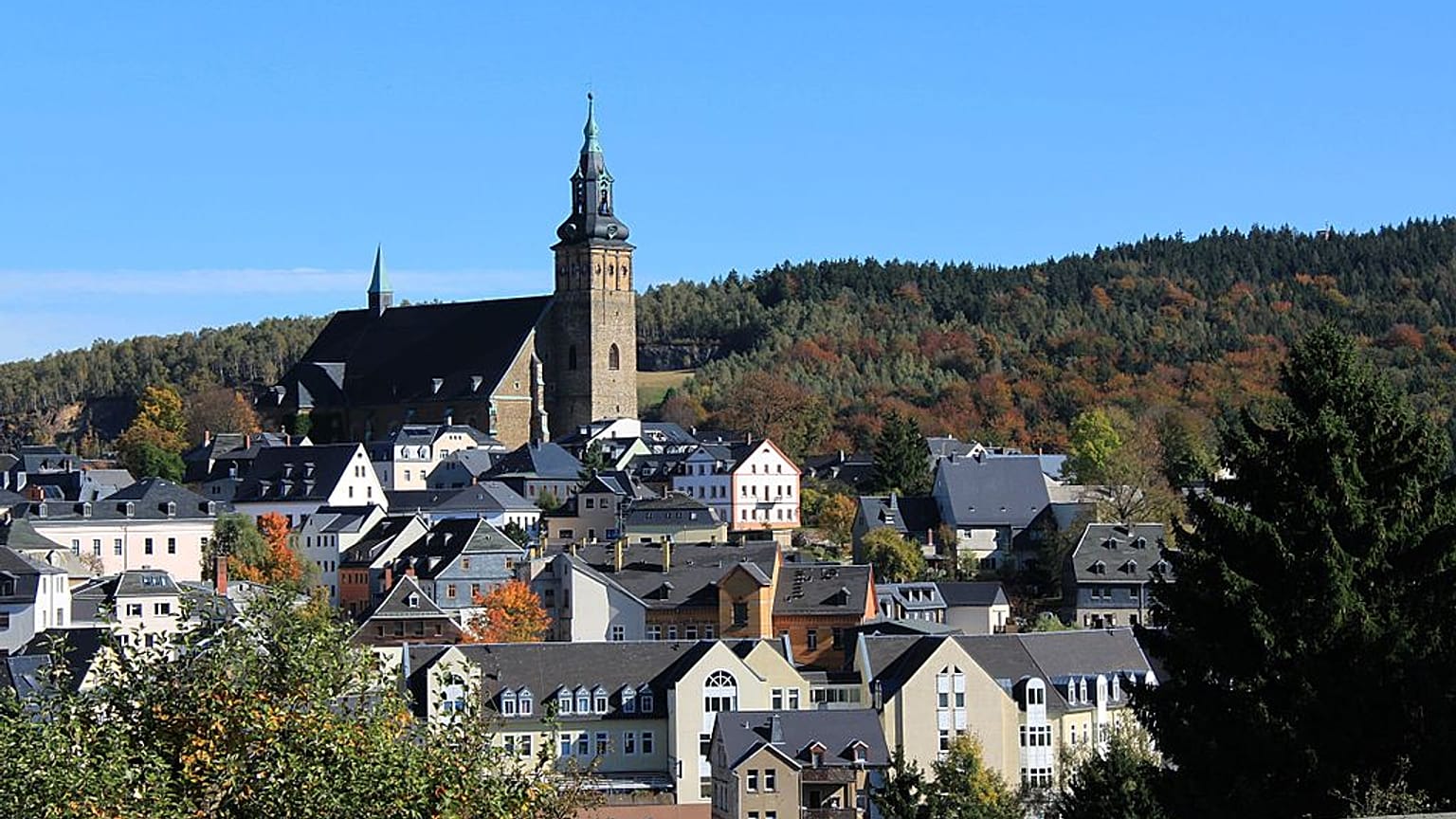 Schneeberg im Erzgebirge