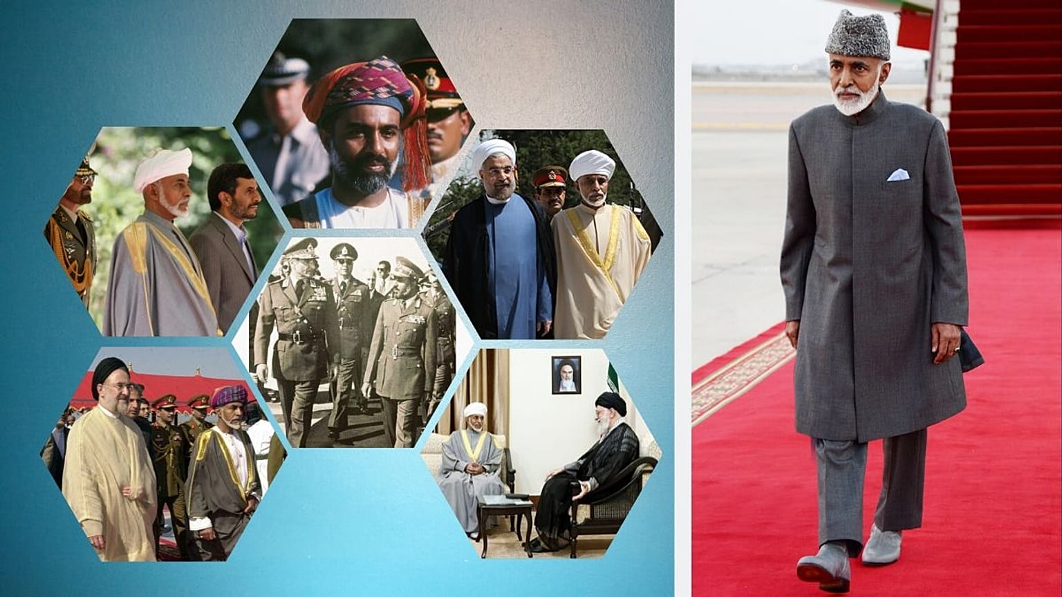 نیم قرن روابط گرم سلطان قابوس و ایران؛ از کمک محمدرضا شاه تا تمجید خامنه‌ای