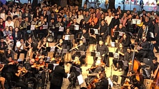 "Concierto de Navidad" ofrecido por la Sinfónica Migrante en Perú, el 21 de diciembre de 2019.