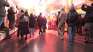 Protesting French workers invade Gare de Lyon station in Paris