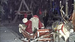 Weihnachtsmann fährt los