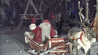 Weihnachtsmann fährt los