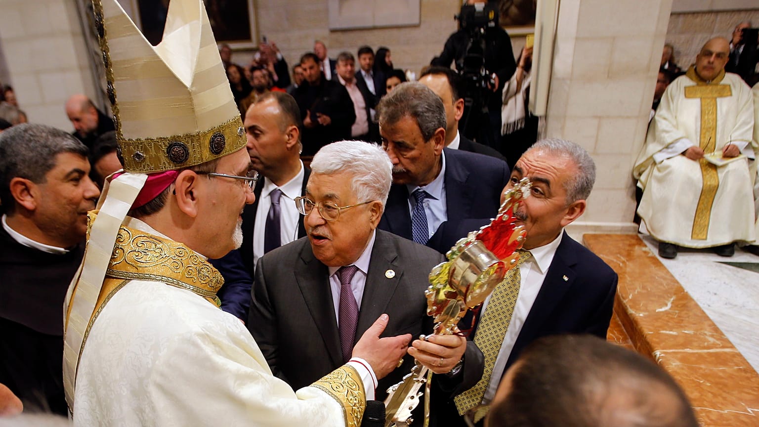 Politische Weihnachtsmesse in Bethlehem