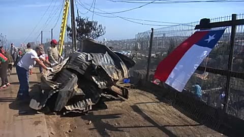 Fire destroys around 150 homes in Valparaiso, Chile
