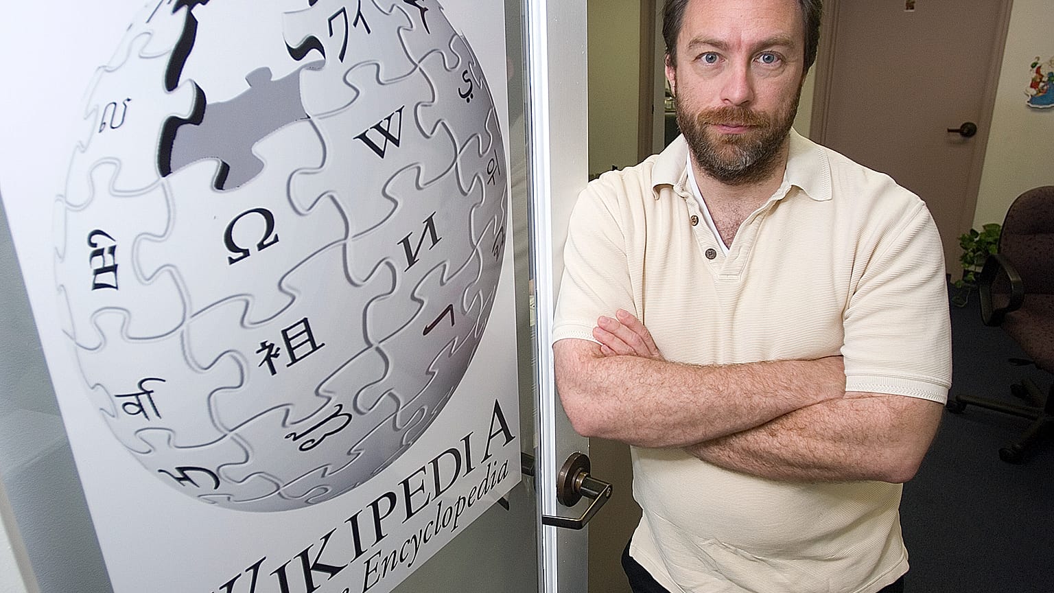 Wikipedia founder Jimmy Wales on Dec. 1, 2006.