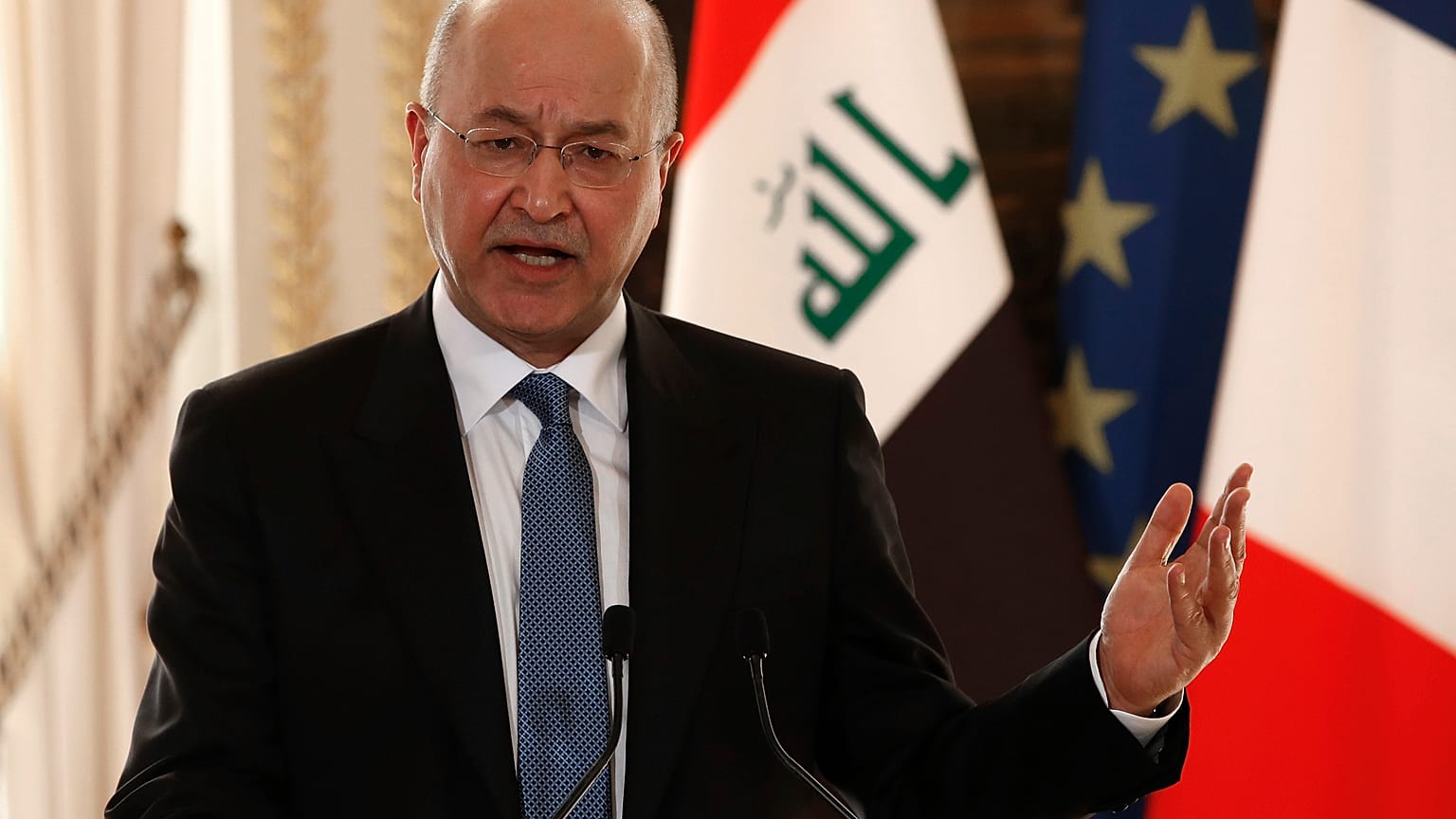 El presidente de Irak Barham Saleh