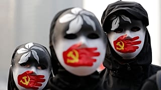 Hong Kong'da Uygurlara destek gösterisi