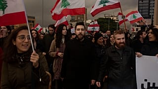 جانب من المظاهرات