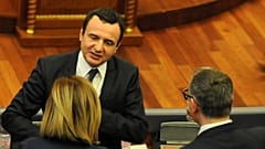 Albin Kurti, candidate to be Kosovo's Prime Minister, is seen as parliament convenes for the first time since the October snap election, in Pristina