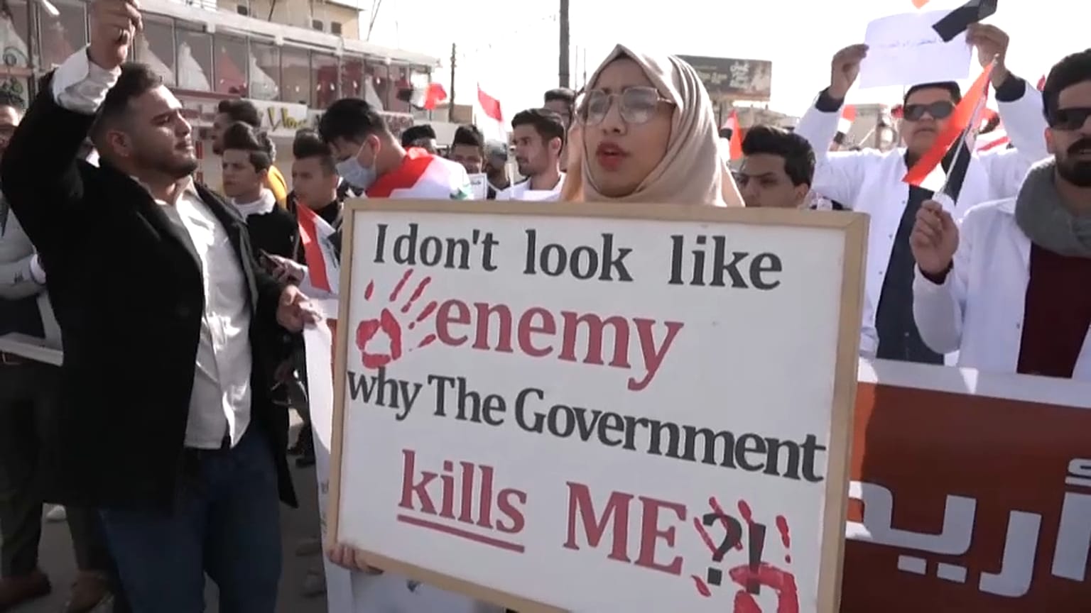 En Irak, des étudiants défilent contre la "mainmise" de l'Iran sur les institutions