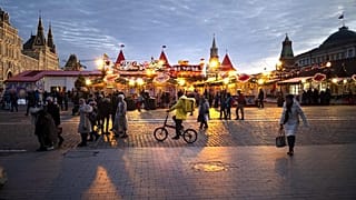 Schnee gibt es in diesem Jahr in Moskau nicht