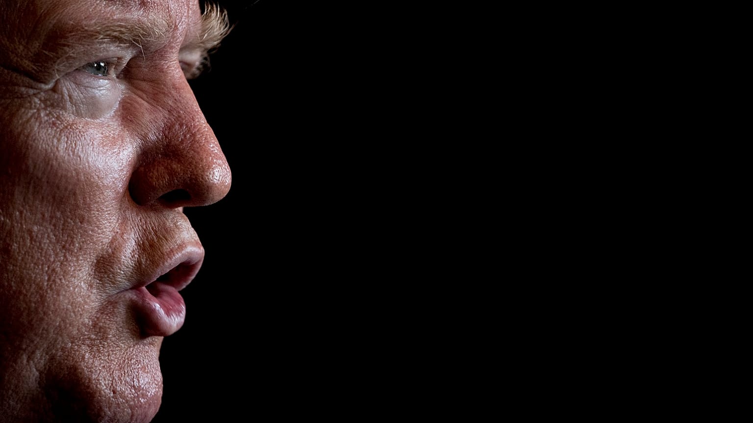 President Donald Trump speaks to members of the media following a Christmas Eve video teleconference with members of the military at his Mar-a-Lago estate in Palm Beach