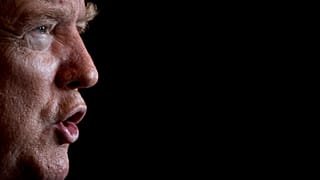 President Donald Trump speaks to members of the media following a Christmas Eve video teleconference with members of the military at his Mar-a-Lago estate in Palm Beach
