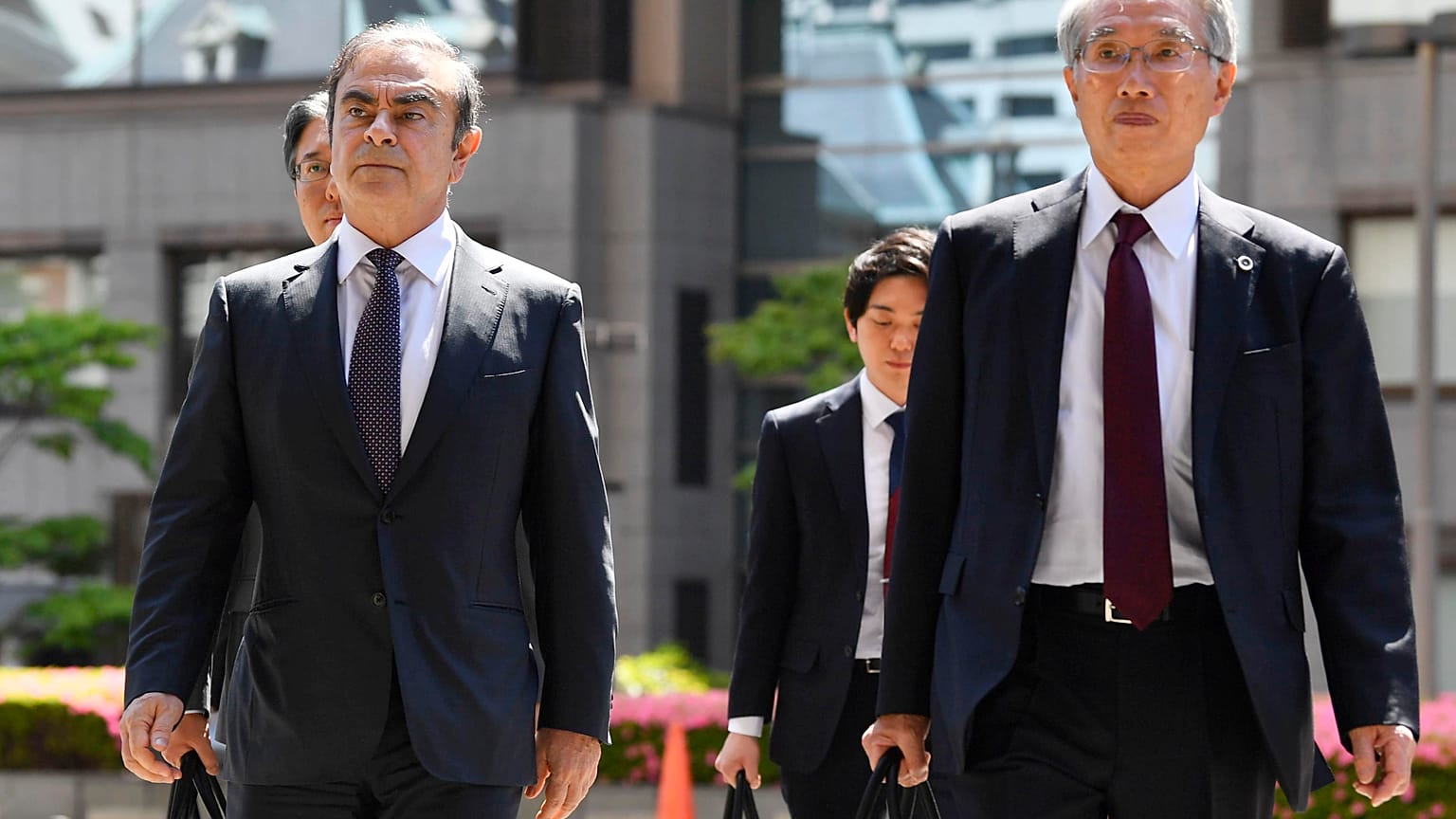 Carlos Ghosn et Junichiro Hironaka, son principal avocat
