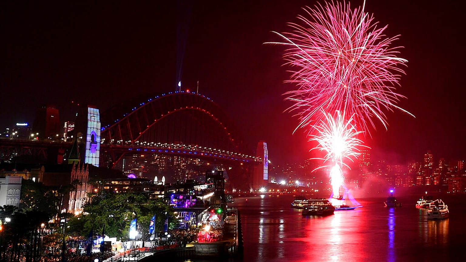Feuerwerk über Sydney, Australien