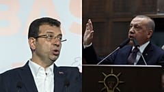 الرئيس التركي رجب طيب أردوغان وعمدة اسطنبول