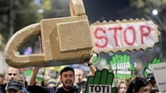 Protesta contra la tala ilegal en Rumanía (Bucarest, 3/11/2019)