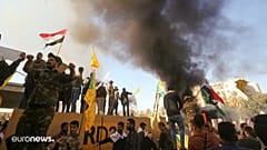 Протестующие покинули посольство США в Багдаде