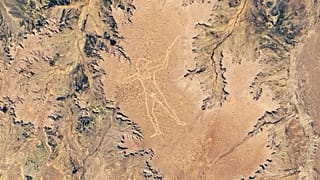 NASA, 3,5 kilometrelik gizemli sanat eserinin uydu fotoğrafını paylaştı