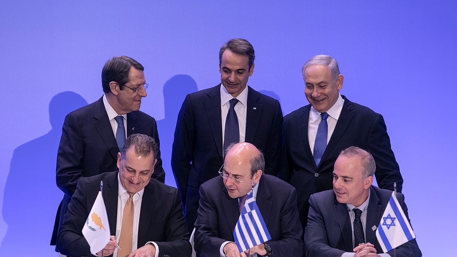 İsrail, Kıbrıs, Yunanistan liderleri Eastmed imza töreninde