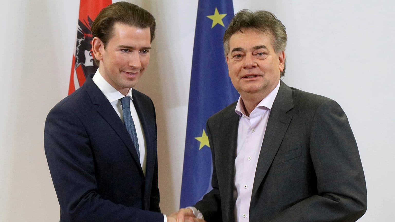  Avusturya Şansölyesi Sebastian Kurz ve Yeşiller Partisi Lideri Werner Kogler