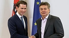  Avusturya Şansölyesi Sebastian Kurz ve Yeşiller Partisi Lideri Werner Kogler