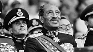 الرئيس المصري أنور السادات يوم اغتياله في 6 أكتوبر 1981