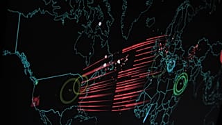 صورة رمزية لهجمات سيبرانية (رقمية) 