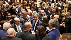 Ο πρωθυπουργός Κυριάκος Μητσοτάκης στο Τάρπον Σπρινγκς της Φλόριντα 