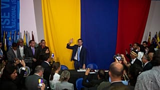 National Assembly President Juan Guaido swears himself again President of the National Assembly 